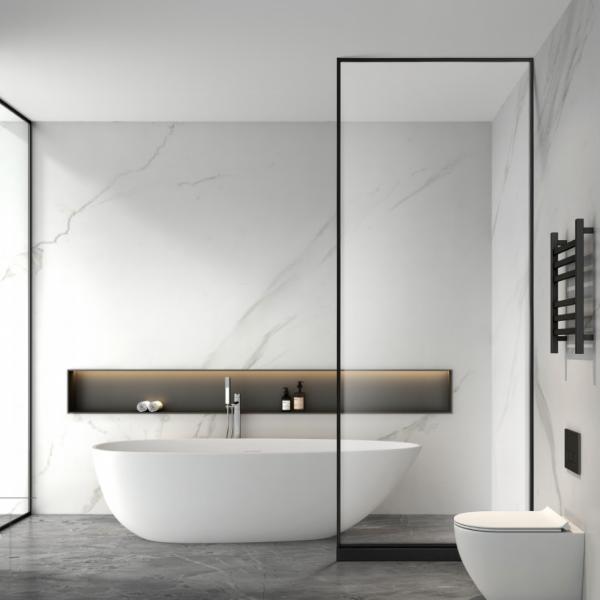 Простые алюминиевые SS обрамляют закаленную толщину стеклянного раздела 10mm