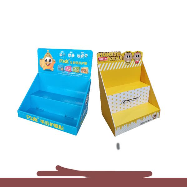 Counter Paper Display Box Commercial Sectional Display Furniture for Advertising