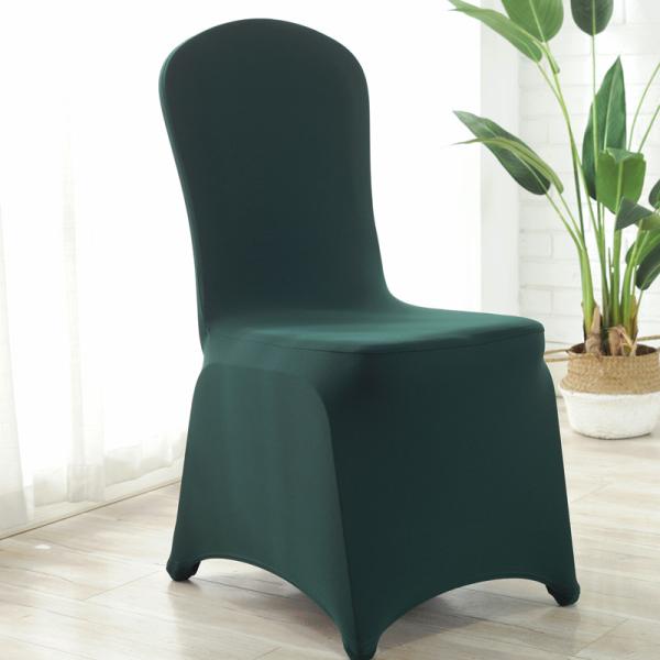 White Red Blue Polyester Spandex Banquet Chair Covers
