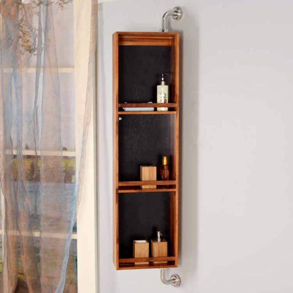 Стена установила хранение Bathroom ротатабельной сосны зеркала 3mm деревянное