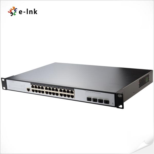 Реклама управляла 24 гаван переключателями переключателя 4 гаван 10G SFP+ PoE управляемыми L3