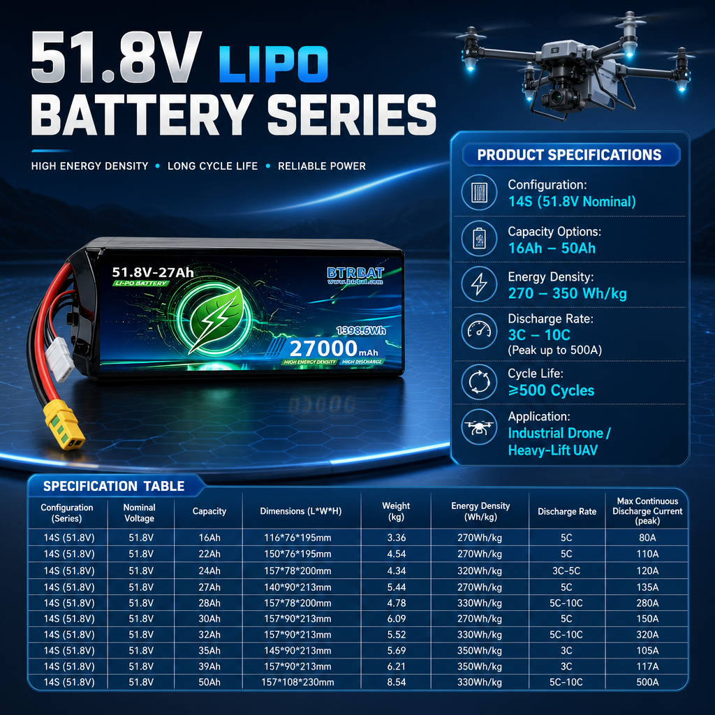14S 51.8 Volt 28Ah Lithium Ion Battery 5C Continuous Discharge High Performance Rechargeable Battery Pack For High Power Devices Factory Direct Shipment