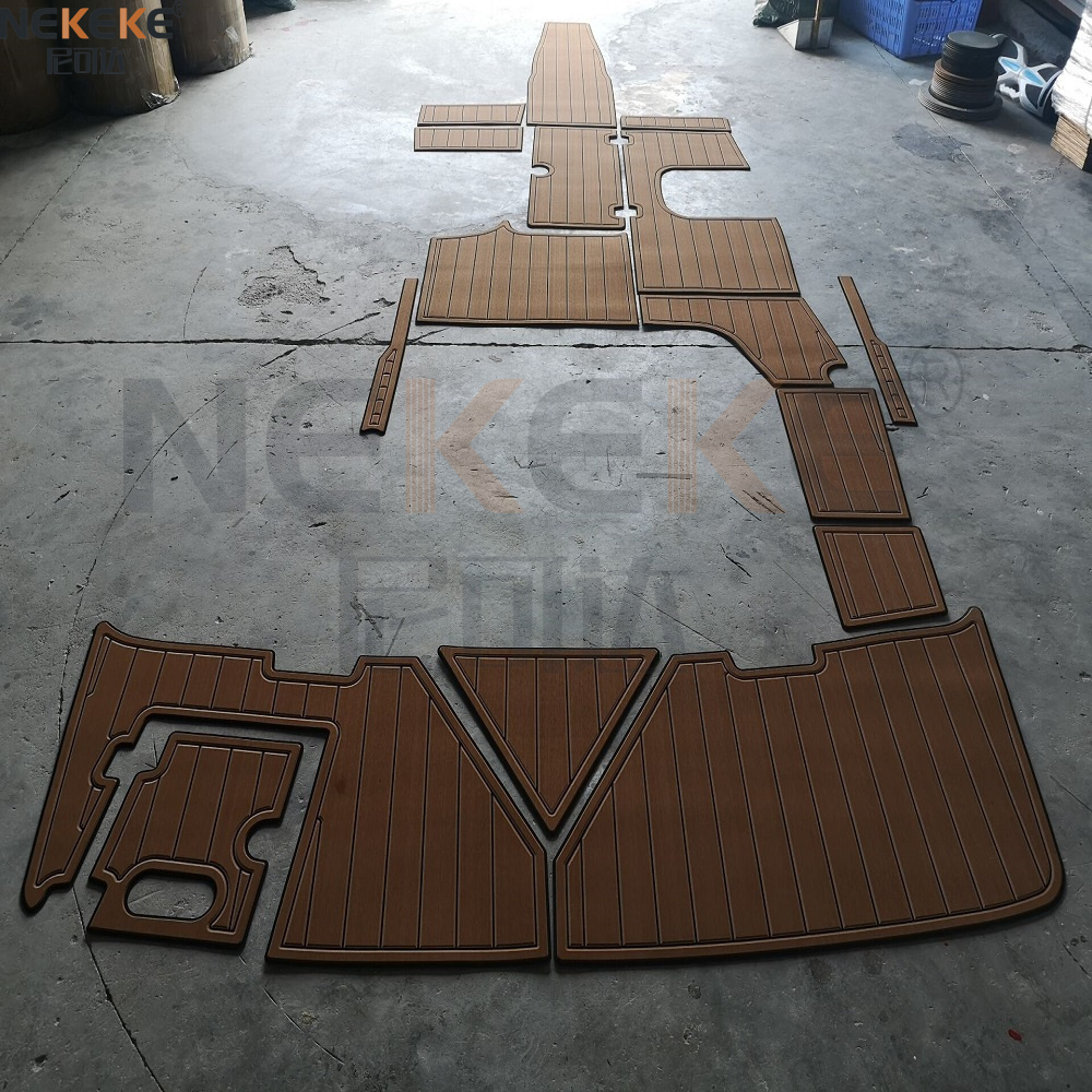 2015 Regal 1900 ES Swim Platform Cockpit EVA Faux Teak Deck Flooring Marine Mat Pad