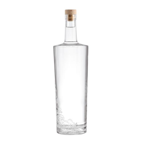 Body Material Glass and Customized Printing for 500ml Glass Bottle of Whisky