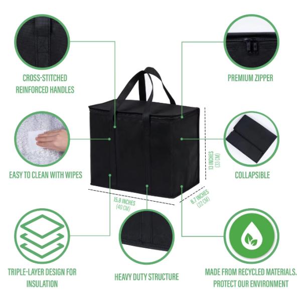 bulk Thermal Insulated Cold Pack Lunch Box Cooler For Cans Bottles Wine Beer