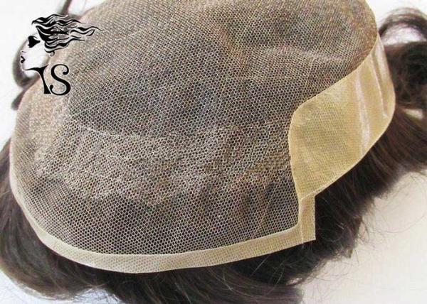 100% Indian Human Hair Non Surgical Hair Replacement With French Lace Front