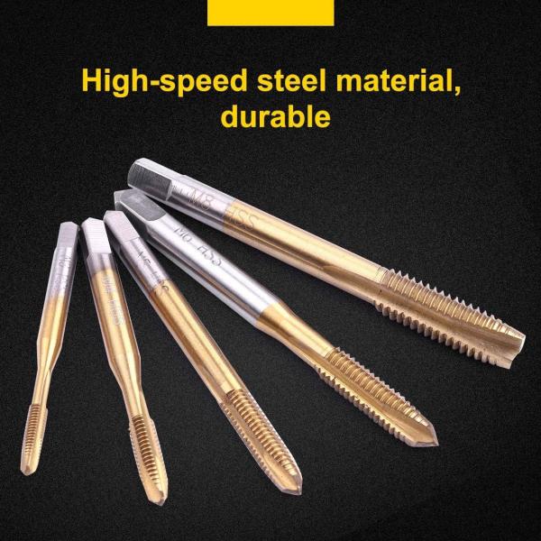 HSS 6542 Spiral Point Taps M3-M8 Titanium Coated