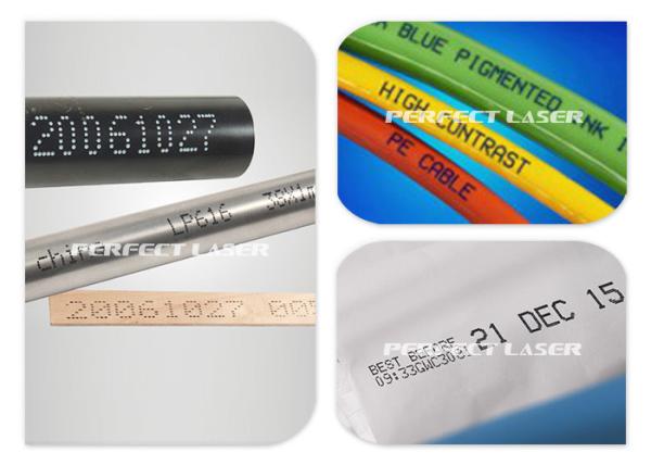 Impressora a jato de tinta portátil de 50 mm de altura 2100mAH com refrigeração a ar para tecido de madeira