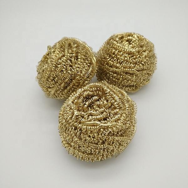 Professional Pure Copper Wire Cleaning Ball Pot Cleaning Wire Brass Scourer