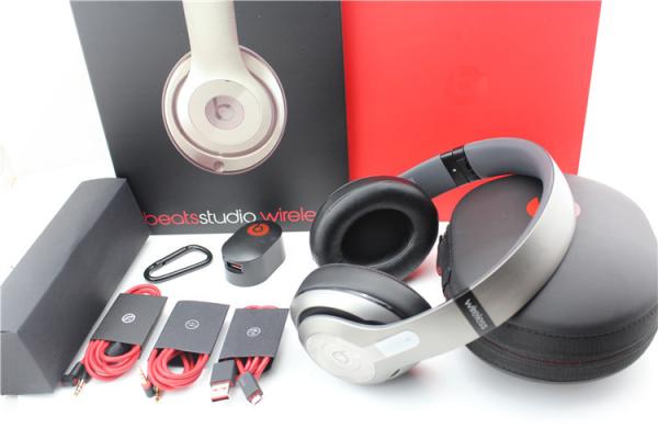 Beats by Dr. Dre Studio 2.0 Wireless Over-Ear Headphones - Titanium, Excellent  made in china grgheadsets-com.ecer.com