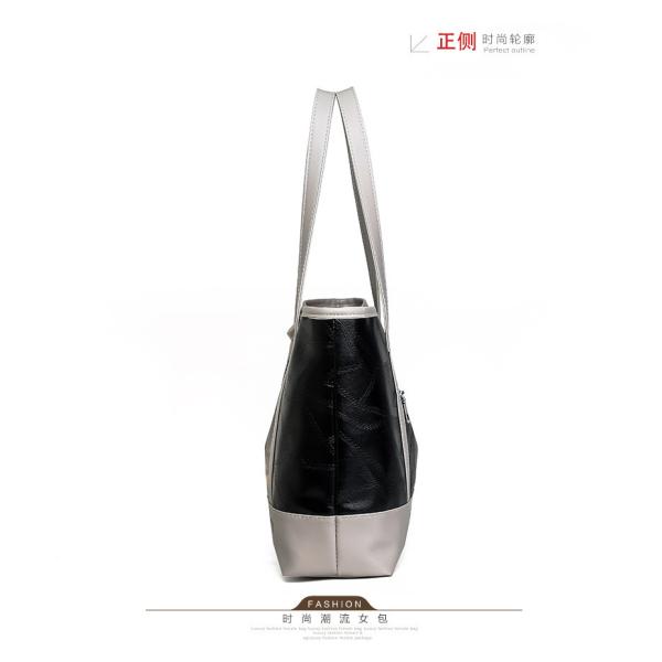 Women Oem Fashion PU Leather Handbags Oversize Green Black Wholesale with Personalized LOGO