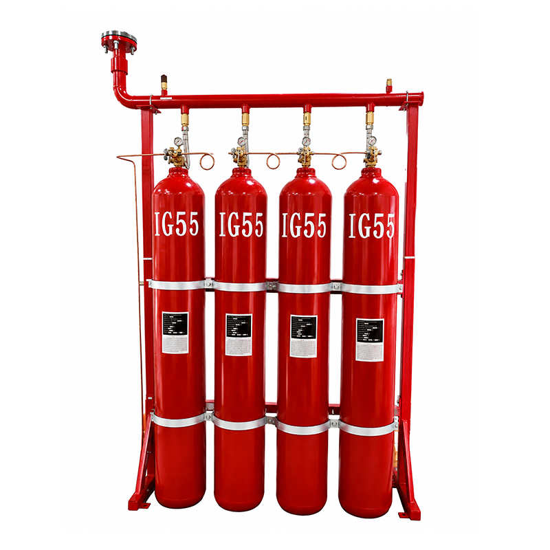 IG55 Fire Suppression System with 50% Nitrogen 50% Argon Automatically Actuated for Multiple Zones Management
