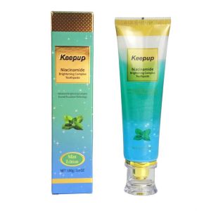 Toothpaste providing gentle whitening protection against cavities and soothing