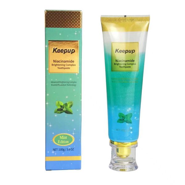 Toothpaste providing gentle whitening protection against cavities and soothing sensitive teeth for balanced oral care