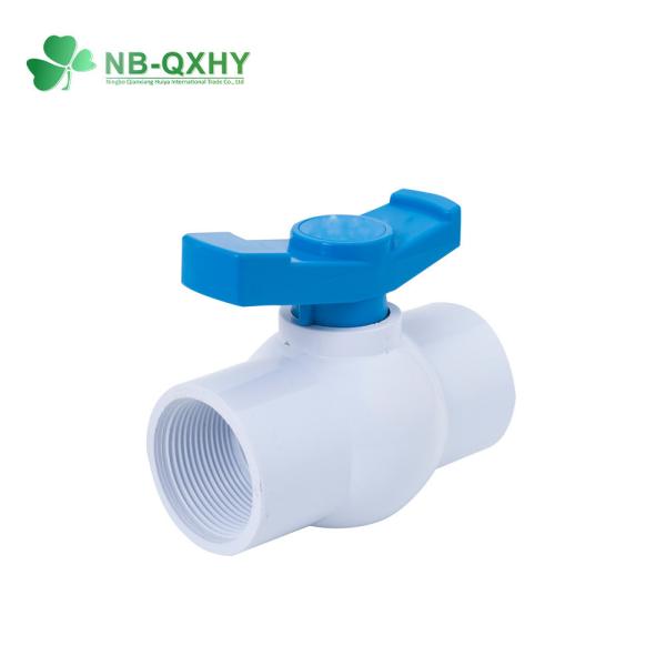 Conexão de cola PVC UPVC válvula de esfera octogonal 2 polegada para válvulas roscadas de tubulação de água