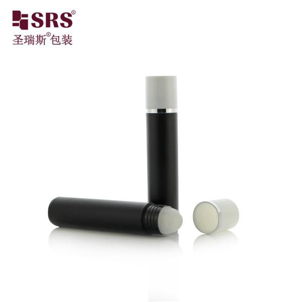 RPP(P)-35ml Frosted Black Plastic Roller Bottle For Disinfectant Deodorant Liquid