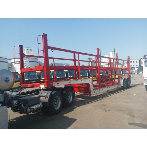 3 оси автотранспортер полуприцеп с стальным материалом и полезной нагрузкой 40000 кг