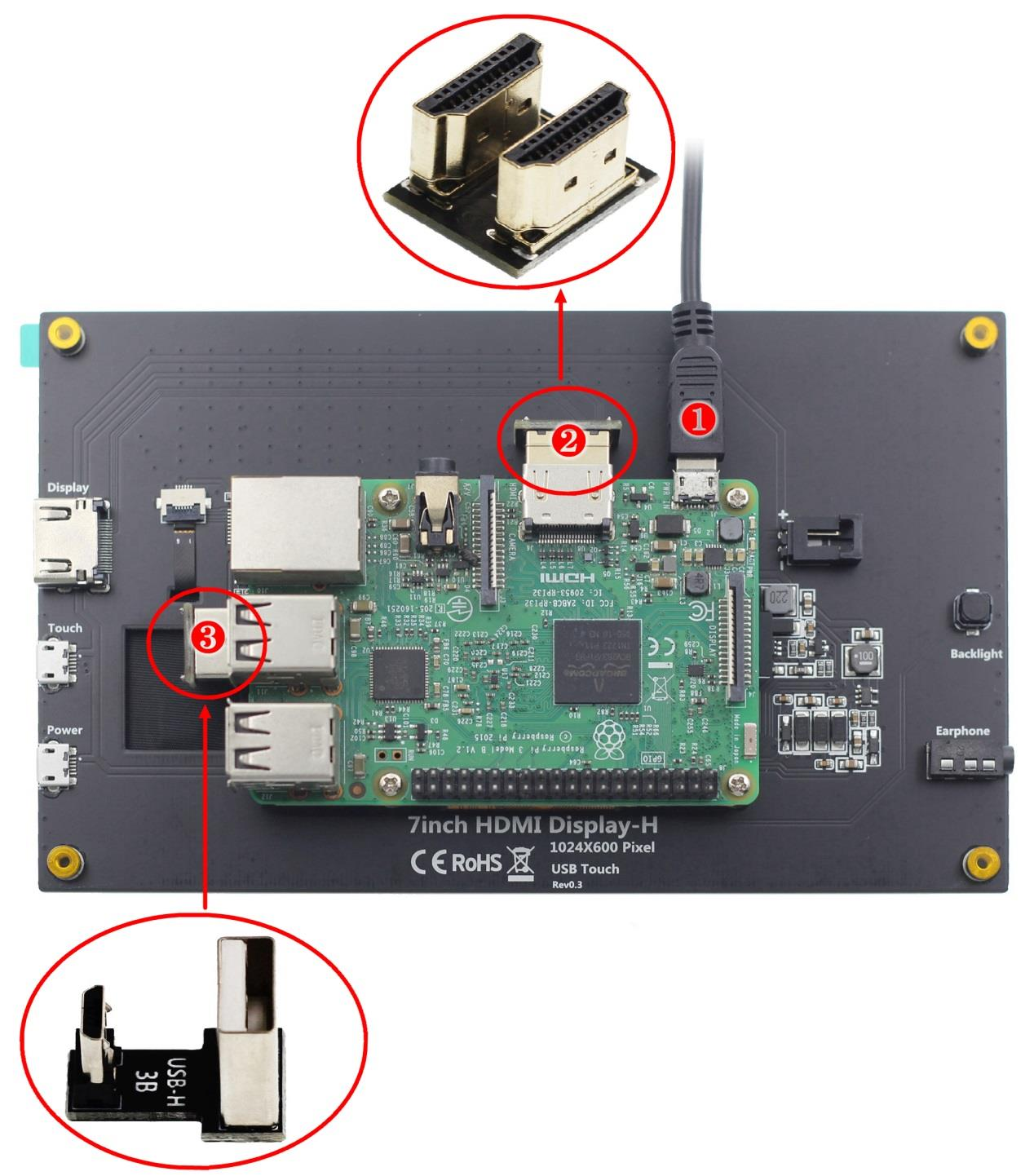 8 Inch HDMI Display 1280*800 Resolution 5 Point Capacitive TouchScreen
