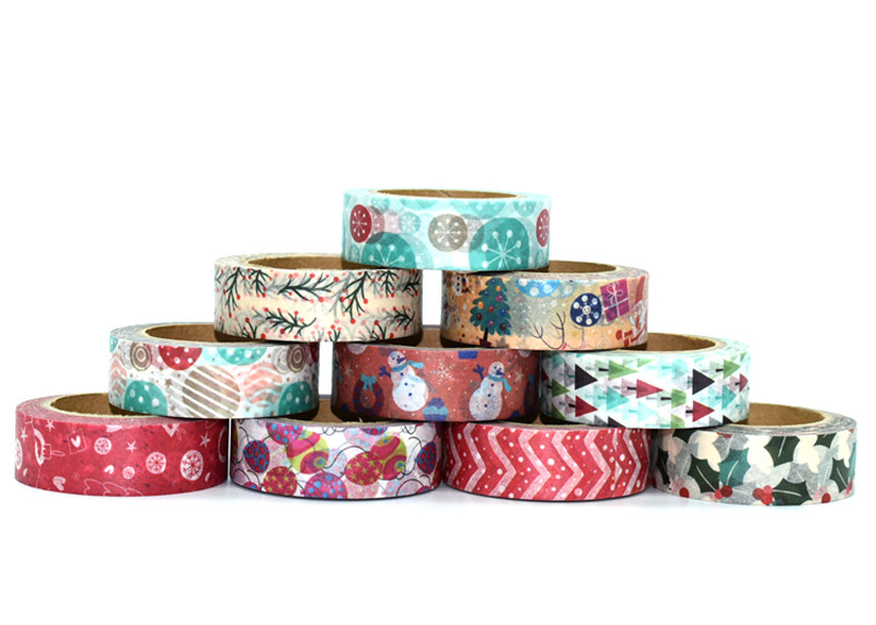 Изготовленная на заказ лента бумаги Kawaii милая Washi напечатала ленту Washi рождества