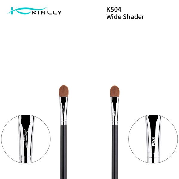 Щетка теней для век карандаша ручки 1pcs каштановых волос деревянная