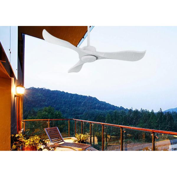 Ventilador de arrefecimento de ar 52 polegadas Ventilador de teto de plástico à prova d'água exterior com 3 lâminas rotativas