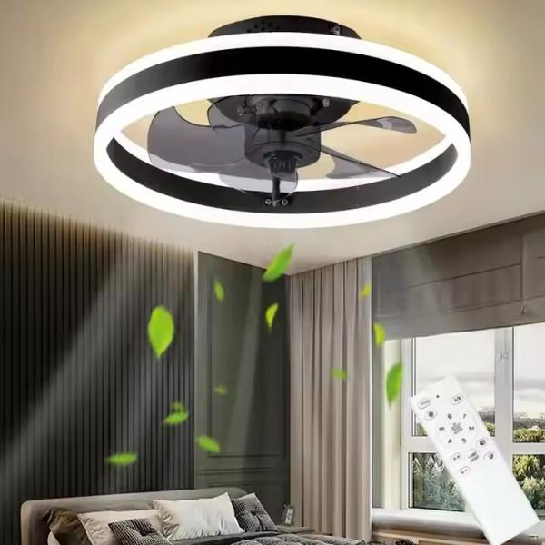 Lumière de ventilateur simple moderne pour chambre à coucher