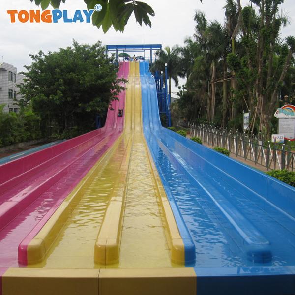 New Large Water Park Amusement Equipment Outdoor Swimming Pool Carbon Fiber Water Rainbow Slide Direct Sale