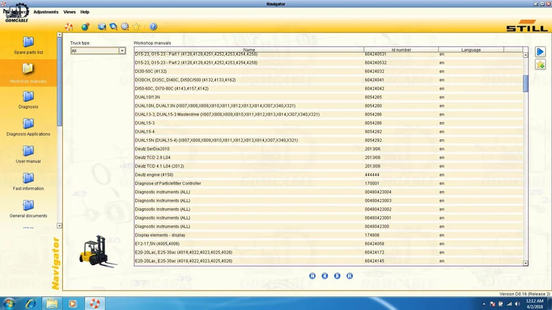 OEM Forklift Diagnostic Tool Still STEDS CANBOX 2 Scanner with Software and Multi-Language Support