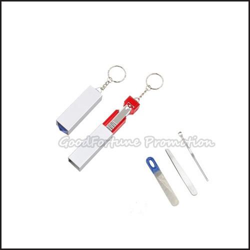 Hot Sale Portable promotional portable printed logo skin beauty nail file set nail scissor