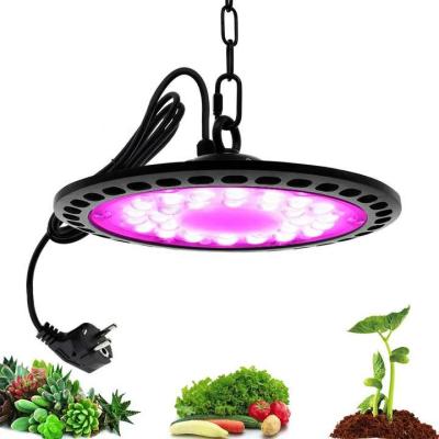 150lm/w UFO Round Design Full Spectrum LED Grow Light for Seedlings and Vegetables Waterproof Plants Growing Lamp