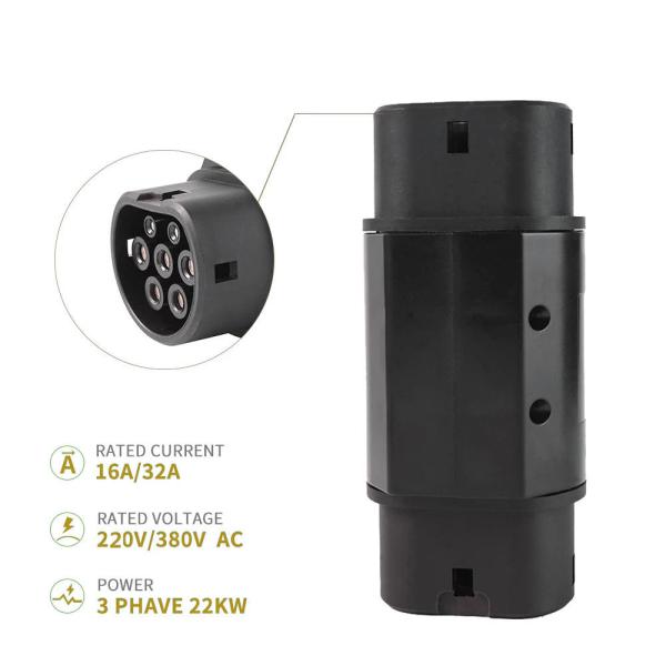 New energy charging Connector 32A AC Type2 To GBT adapter for EVSE Charging