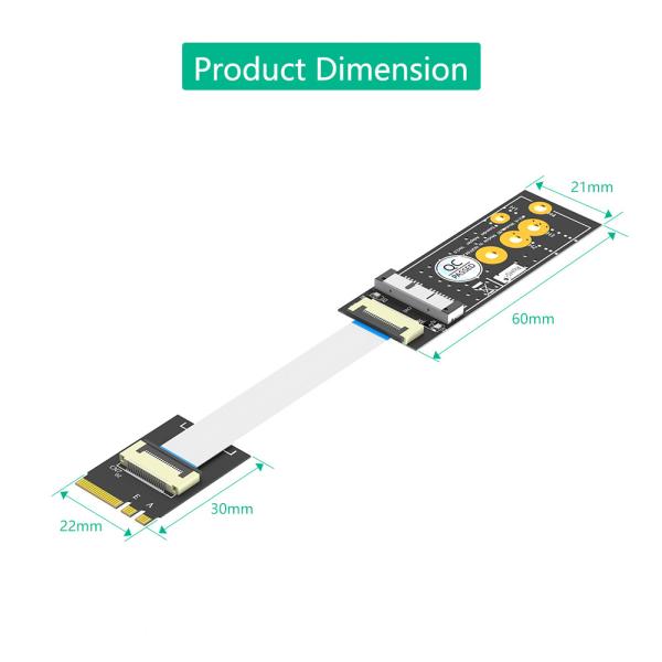 Mac OS  M.2 NGFF Adapter BCM94360CS2 BCM943224PCIEBT2 Card To M.2 Key A/E Cable