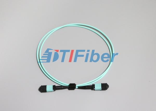 OM3/OM4 tipo masculino cabo de remendo da fibra ótica de MTP/MPO com cabo da fibra de 3.0mm