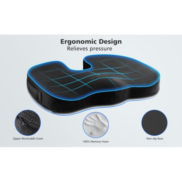 Anti Hemorrhoids Memory Foam Seat Cushion for Office Customized Comfort Technology