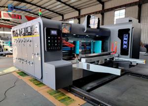 Rotary Die Cutting Corrugated Box Printer Of 200sheets / Min Speed