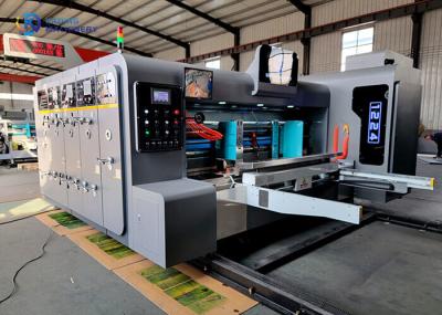Rotary Die Cutting Corrugated Box Printer Of 200sheets / Min Speed