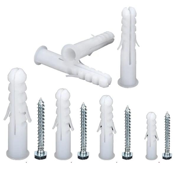 19-42mm Plastic Drywall Screw Anchor Fixing Fasteners Anchors With Screw Nylon Hollow Anchors