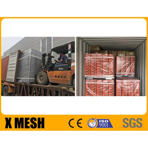 Горячая окунутая гальванизированная сетка металла ограждая размер безопасностью 2.4x2.1m места как стандарт 4687