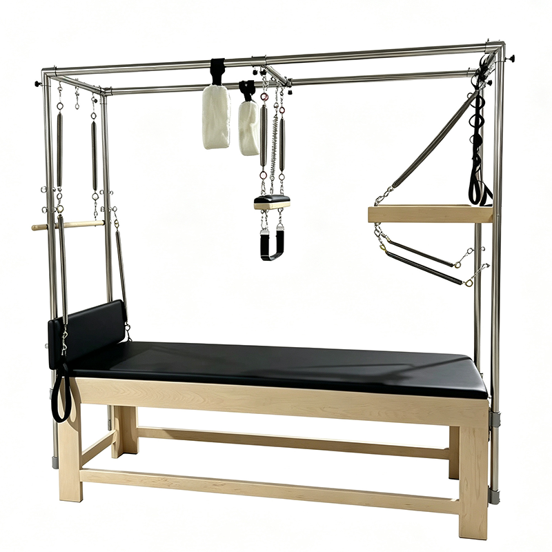 Classic Maple Wood Cadillac Pilates Machine Reformer With Full Trapeze OEM