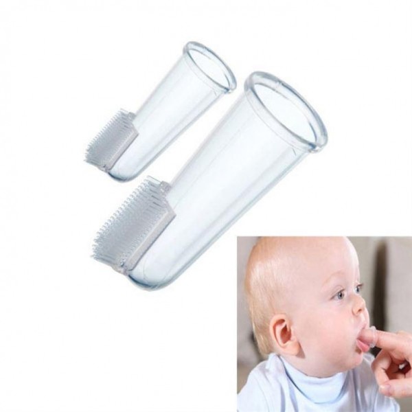 Silicone de alimentation de poil de doigt de la brosse 22mm de bébé mou d'OEM