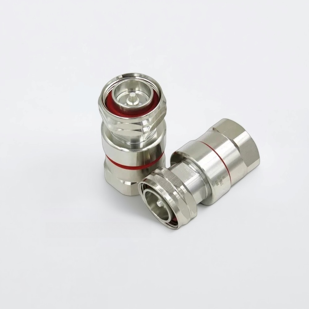 DIN 7/16 Male Straight Connector for 7/8″ Coaxial Cable | RF Feeder Connector