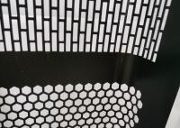 Folha perfurada preta Mesh For Speaker Grille do metal 6*2mm