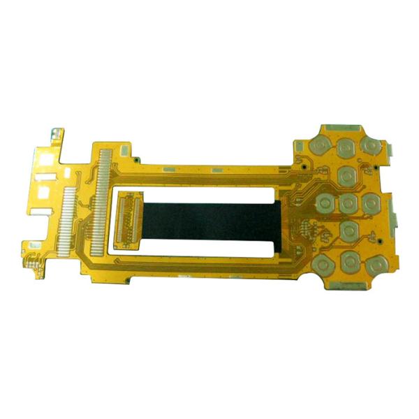 Double Sided FPC Board Yellow Solder Mask with 0.5mm Board Thickness