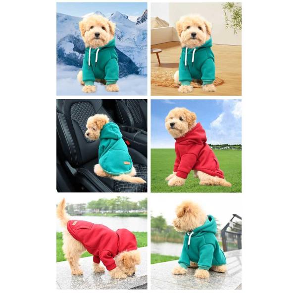 Удобные домашние животные одетые хлопчатобумажные домашние животные с капюшоном свитер S - XL