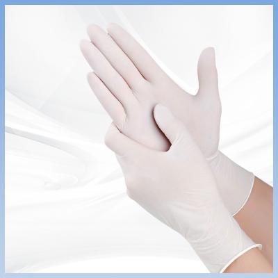 Luvas protetoras respiráveis de pouco peso do nitrilo do laboratório médico das luvas do trabalho do nitrilo