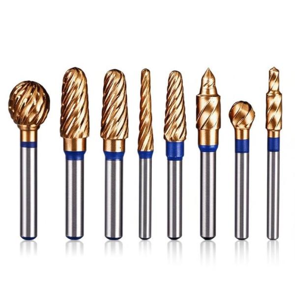 3mm Carbide Rotary Burr Set 14pc Long Shank for Polishing