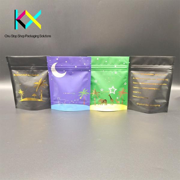 Hot Stamping Custom Food Packaging Bags Moisture Proof Aluminium Foil Standing Pouch
