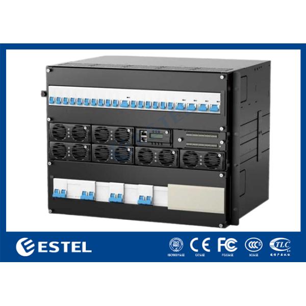 Powder Coated Outdoor Telecom Cabinet With Dual Cooling System And Power System