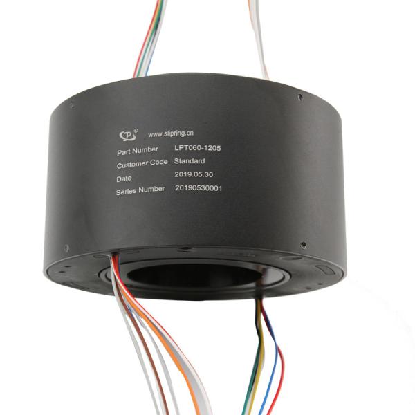 12 Circuit 5A Electrical Swivel Connector Low Contact Resistance Via Diameter 60mm