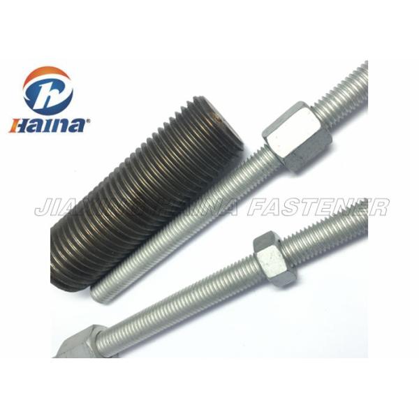 DIN975 Carbon Steel Material Black Coating Fully Threaded Rod For Building